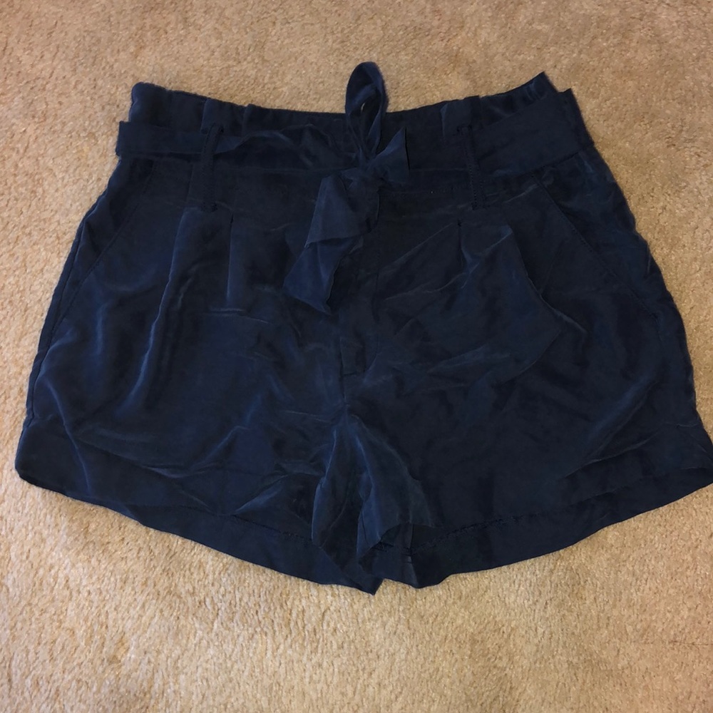american eagle navy high waisted shorts